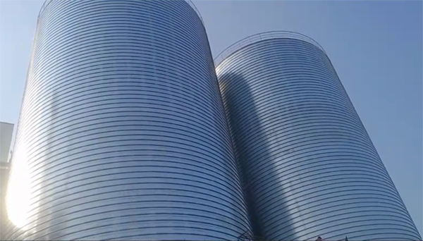 姜堰2座混凝土高架卷板仓